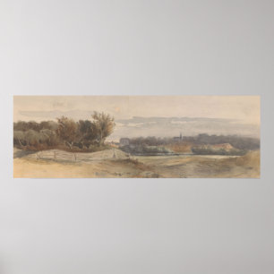 Panoramalandschaft (in oder vor 1903) Johan Poster