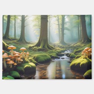 Panoramalandschaft Panoramablick auf den Naturwald Magnet