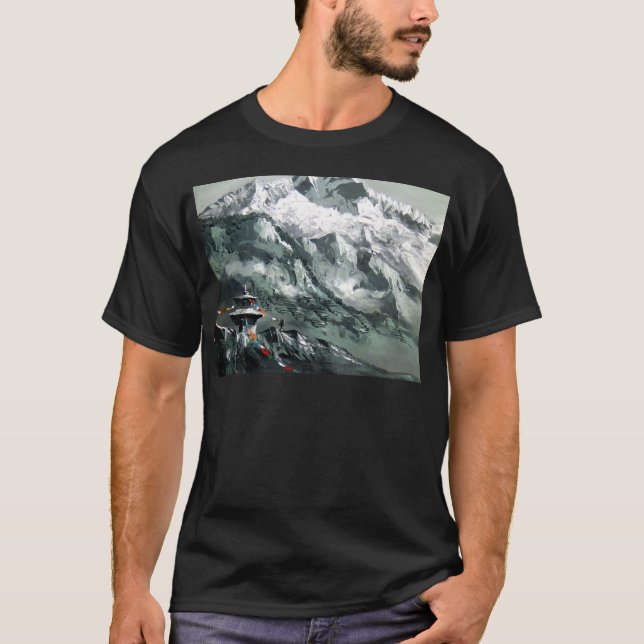 Panoramasicht auf das Everest Base Camp T-Shirt (Vorderseite)