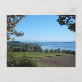 Panoramasicht auf den Bodensee Postkarte