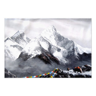 Panoramasicht auf den Everest Mountain Fotodruck