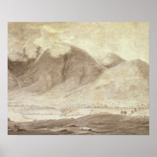 Panoramasicht auf Derwentwater und das Tal von Kes Poster