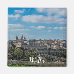 Panoramasicht auf die Altstadt von Valletta in Mal Magnet