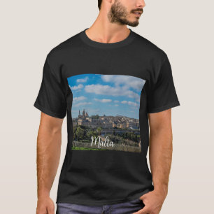 Panoramasicht auf die Altstadt von Valletta in Mal T-Shirt