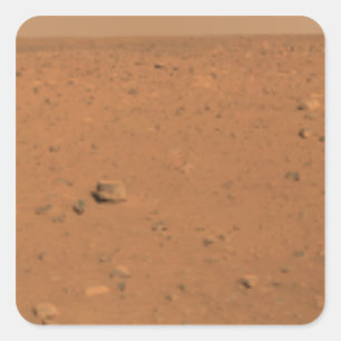 Panoramasicht auf die Mars 10 Quadratischer Aufkleber