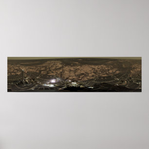 Panoramasicht auf die Mars 3 Poster