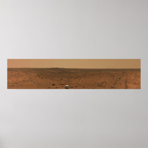 Panoramasicht auf die Mars 4 Poster