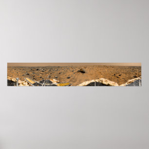 Panoramasicht auf die Mars 5 Poster