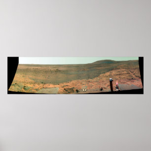 Panoramasicht auf die Mars Poster