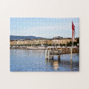 Panoramasicht auf Genf Puzzle