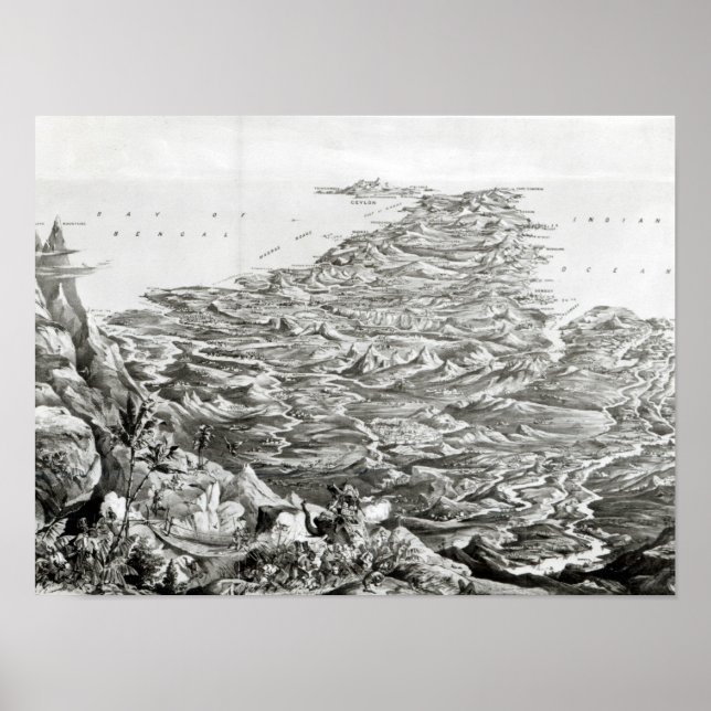 Panoramasicht auf Indien Poster (Vorne)