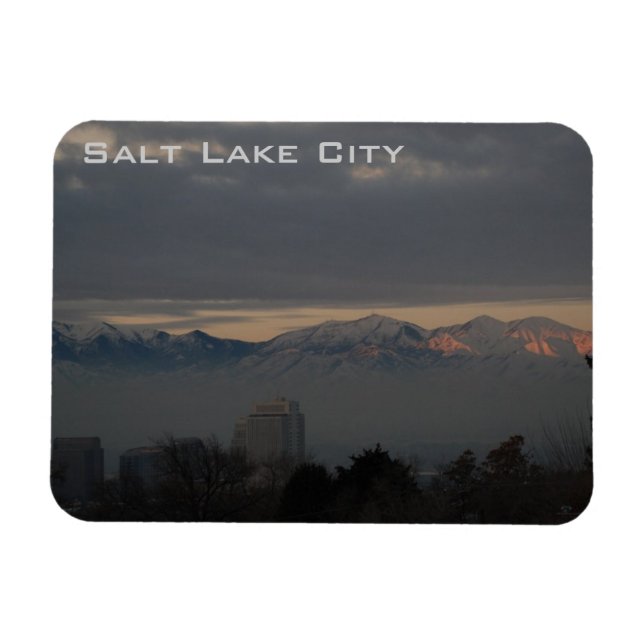 Panoramasicht auf Salt Lake City mit Umkehr Magnet (Horizontal)