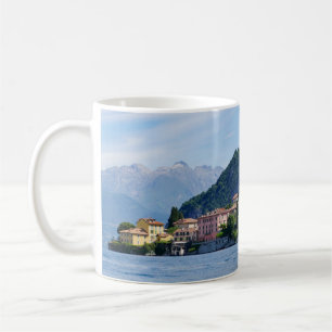 Panoramasicht Varenna See Como Italien Kaffeetasse