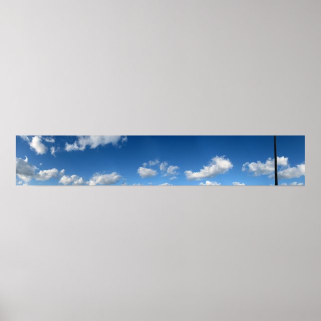 Panoramastrandwolken Poster (Vorne)