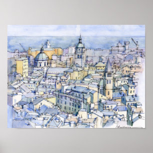 Panoramica di Genova Poster