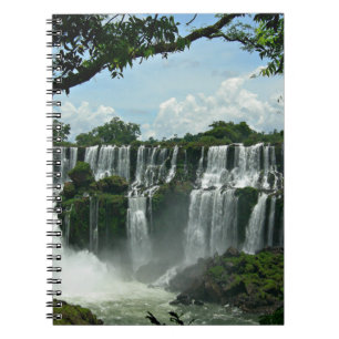 Panoramisch von den Iguaçu-Wasserfälle Notizblock