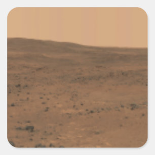 Panoramische Ansicht von Mars 8 Quadratischer Aufkleber