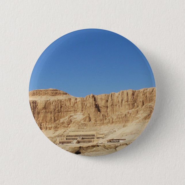 Panoramische Fotografie Hatshepsut Tempels Button (Vorderseite)
