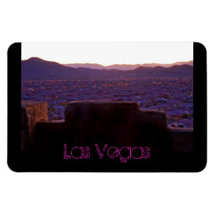 Panoramische GebirgsLas Vegas-Ansicht-flexibler Magnet