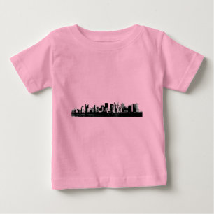 Panoramische New York City Baby T-shirt