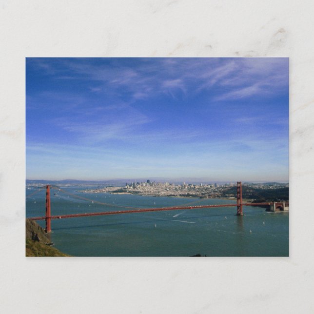 Panoramische Postkarte des Golden Gate (Vorderseite)