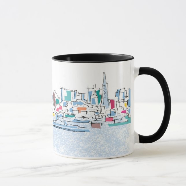 Panoramisches San Franciso, CA Tasse (Rechts)
