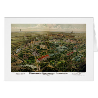 Panoramkarte von Nashville, TN - 1897