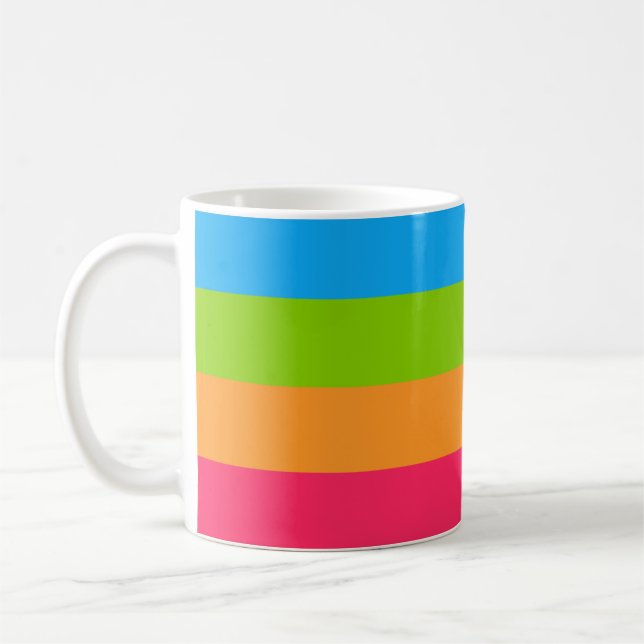Panoromantische Stolperflagge Kaffeetasse (Links)