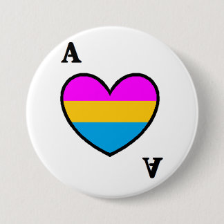 Panromantic asexualer As-Knopf Button