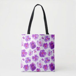 Pansa lila florale Blume Aquarelltasche