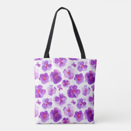 Pansa lila florale Blume Aquarelltasche