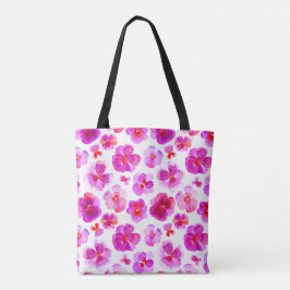 Pansa Rosa Blume Aquarelltasche