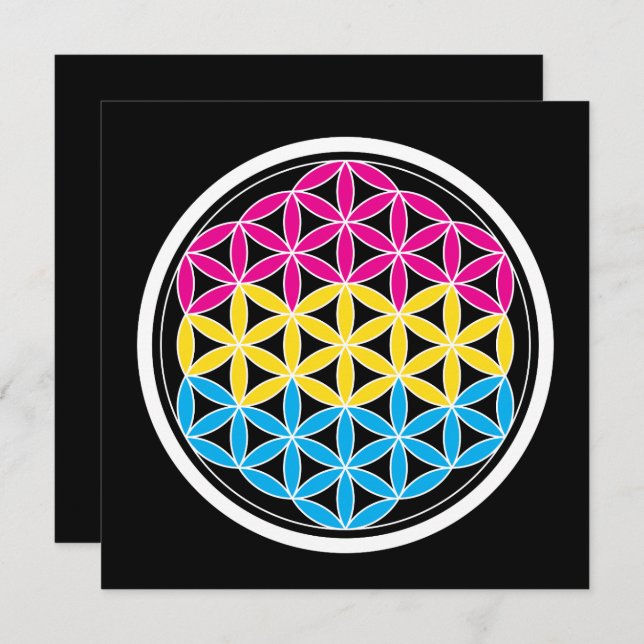 PanSakrale Geometrie Einladung (Vorne/Hinten)