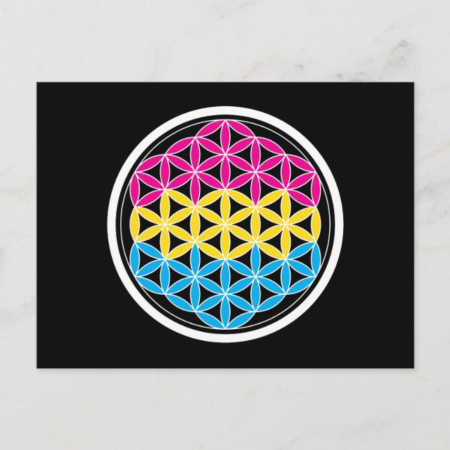 PanSakrale Geometrie Postkarte (Vorderseite)