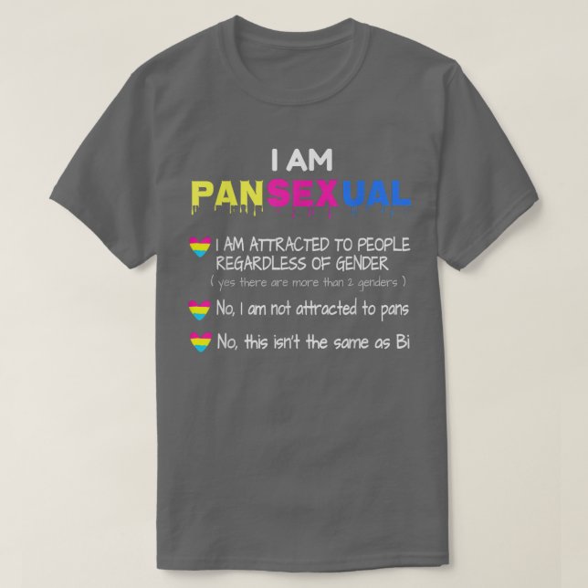 Panseual Definition Funny Pride LGBT T-Shirt  (Design vorne)