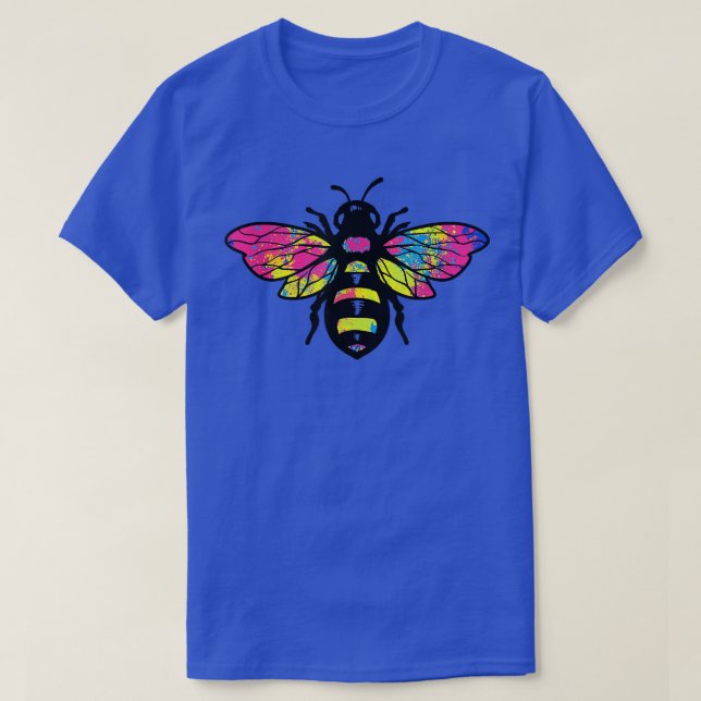 Panseual Flag Bee Funny Proud LGBTQ Pan Panseualit T-Shirt (Design vorne)