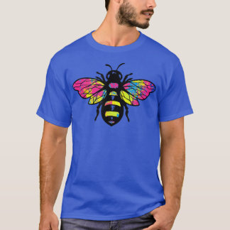 Panseual Flag Bee Funny Proud LGBTQ Pan Panseualit T-Shirt
