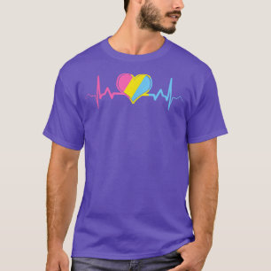 Panseual Pride Heart LGBT Monat 2022 Pan Flag Hear T-Shirt