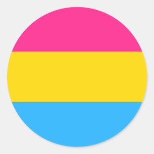 Pansexual-Circle-Aufkleber Runder Aufkleber