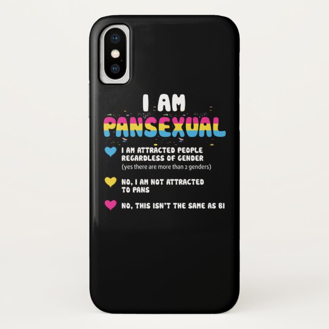 Pansexual Definition - Funny Gay Pride LGBT Case-Mate iPhone Hülle (Rückseite)