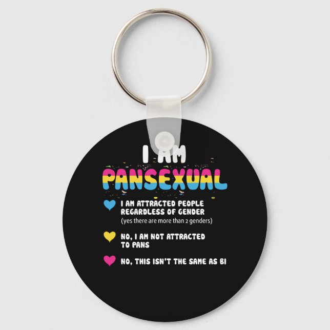 Pansexual Definition - Funny Gay Pride LGBT Schlüsselanhänger (Vorderseite)