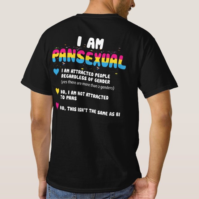 Pansexual Definition - Funny Gay Pride LGBT T-Shirt (Rückseite)