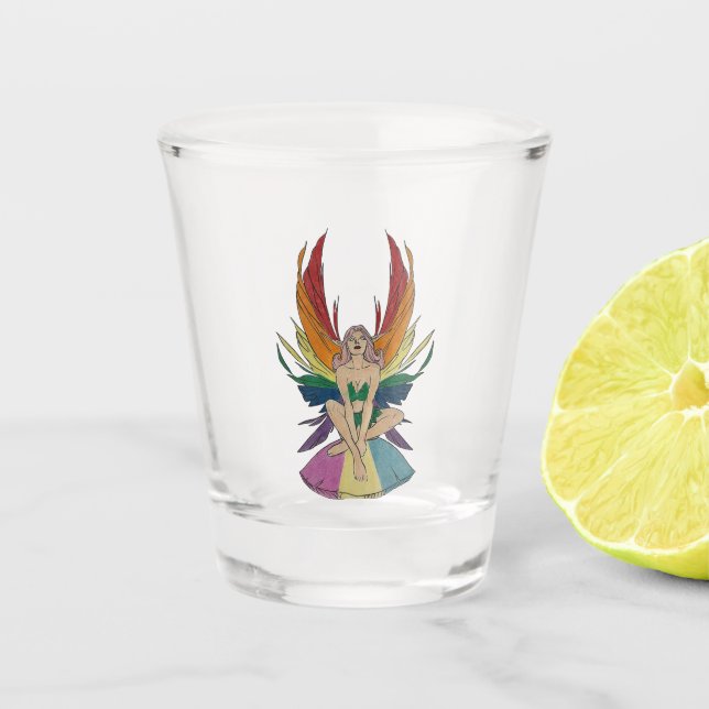Pansexual Faerie Schnapsglas (Vorderseite)