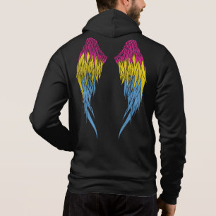 Pansexual Flag - Angel Wings Hoodie