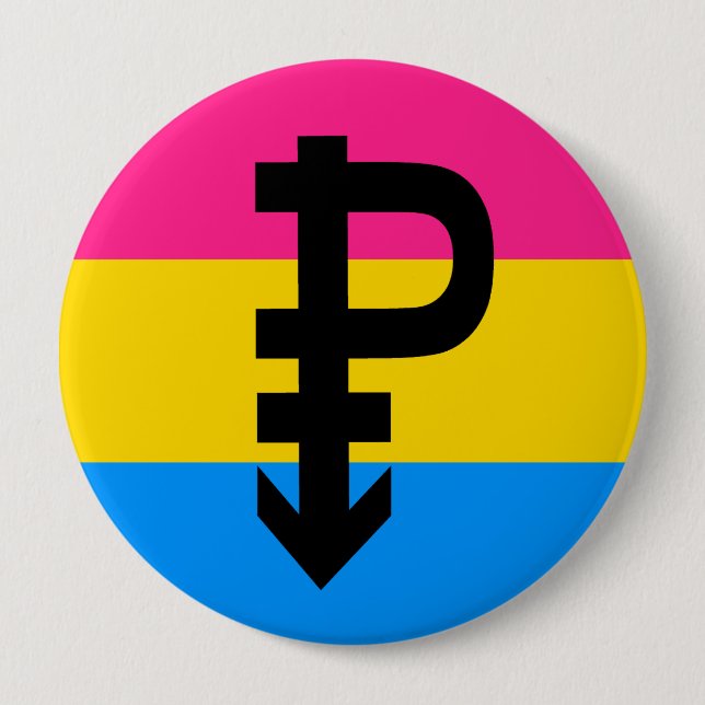 Pansexual Flag Button (Vorderseite)