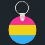 Pansexual Flag Button Schlüsselanhänger<br><div class="desc">Pansexual Flag Button Schlüsselanhänger von PikesPeakMarket</div>