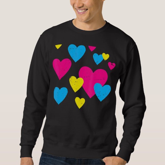 Pansexual Flag Herd Que Pan Pride Month Lgbt P Sweatshirt (Vorderseite)