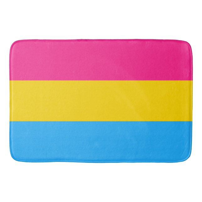 Pansexual Flag Large Badematte (Vorderseite)