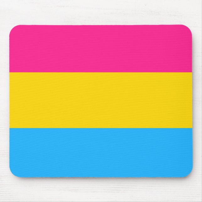 Pansexual Flag Mousepad (Vorne)