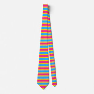 Pansexual Flag Neck Tie Krawatte